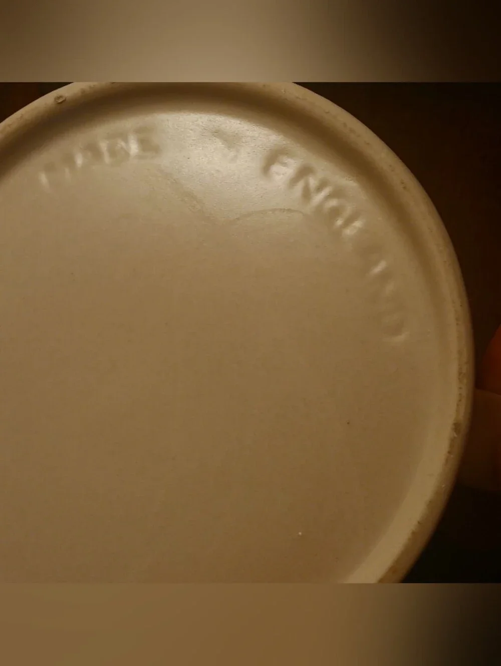 Vintage Discontinued Johnson Brothers Creamer with Blue Stripes.